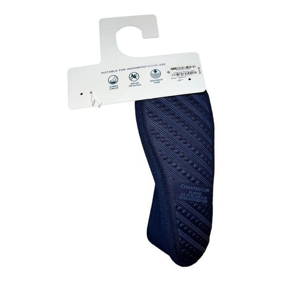 Charter Club Women’s Navy Blue Ballerina Slipper LEFT SHOE ONLY Amputee XL NWT - Picture 2 of 2